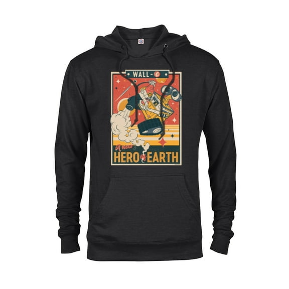 Disney and Pixar’s Wall-E A New Hero of Earth - Pullover Hoodie for Adults - Customized-Black