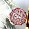 thumbnail image 4 of Mosey 9Pcs 8CM Christmas Ball Clear Glitter Mesh Santa Claus Shatterproof Holiday Decoration Xmas Tree Hanging Ball Ornament Pendant Party Supplies Gift, 4 of 8