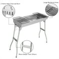 thumbnail image 6 of SalonMore 28-Inch BBQ Grill Charcoal Foldable Grill,Silver, 6 of 13