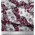 thumbnail image 3 of Soimoi Silk Fabric Leaves & Flower Floral Decor Fabric Printed Yard 42 Inch Wide, 3 of 3
