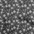 thumbnail image 1 of oneOone Polyester Spandex Dark Gray Fabric Floral Sewing Craft Projects Fabric Prints By Yard 56 Inch Wide, 1 of 4