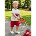 thumbnail image 6 of BemeyourBBs Toddler Baby Boy Summer Clothes Firefighter Outfit Shorts Set Fire Truck Applique Short Sleeve T-shirts And Pockets Shorts 2 Piece Toddler Boys Summer Outfit, 6 of 9