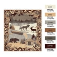 thumbnail image 4 of Furnish My Place Beige Cabin Rug - 3 ft. 6 in. x 5 ft. 6 in., Multicolor, Lodge Rug with Mountain, Deer, Snow Print, Bedroom, Living Rooms, 4 of 10