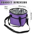 thumbnail image 3 of Drink Carrier Bag,4 Bottle Insulated Drink Carrier Bag With Strap, Canvas 4 Compartment Tumbler Holder Tote, Adjustable Crossbody Water Bottle Caddy For Travel Hiking Picnic Sports Family Use, 3 of 4