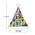thumbnail image 3 of KLL Christmas Hats for Adults Plush Cute Dogs Collage Print Santa Hat Xmas Fluffy Santa Claus Hat for Women Men, 3 of 6