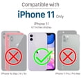 thumbnail image 5 of Vena vLove Glitter Clear Case Compatible with Apple iPhone 11 (6.1"-inch 2019), Heart Shape (CornerGuard Protection) Dual Layer Slim Hybrid Clear Bumper Case Cover - Teal, 5 of 9