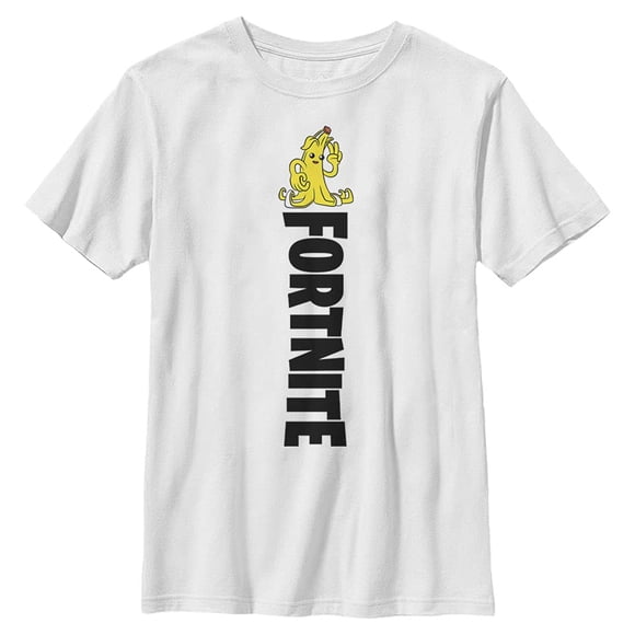Remera Blanca con Estampado Fortnite para Niños