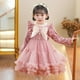 thumbnail image 1 of Vestido de princesa de malla esponjosa para niños de 3 a 13 años, ropa para niños medianos y grandes, vestido de manga larga, ropa para niñas, otoño e invierno, forro polar, 1 of 5