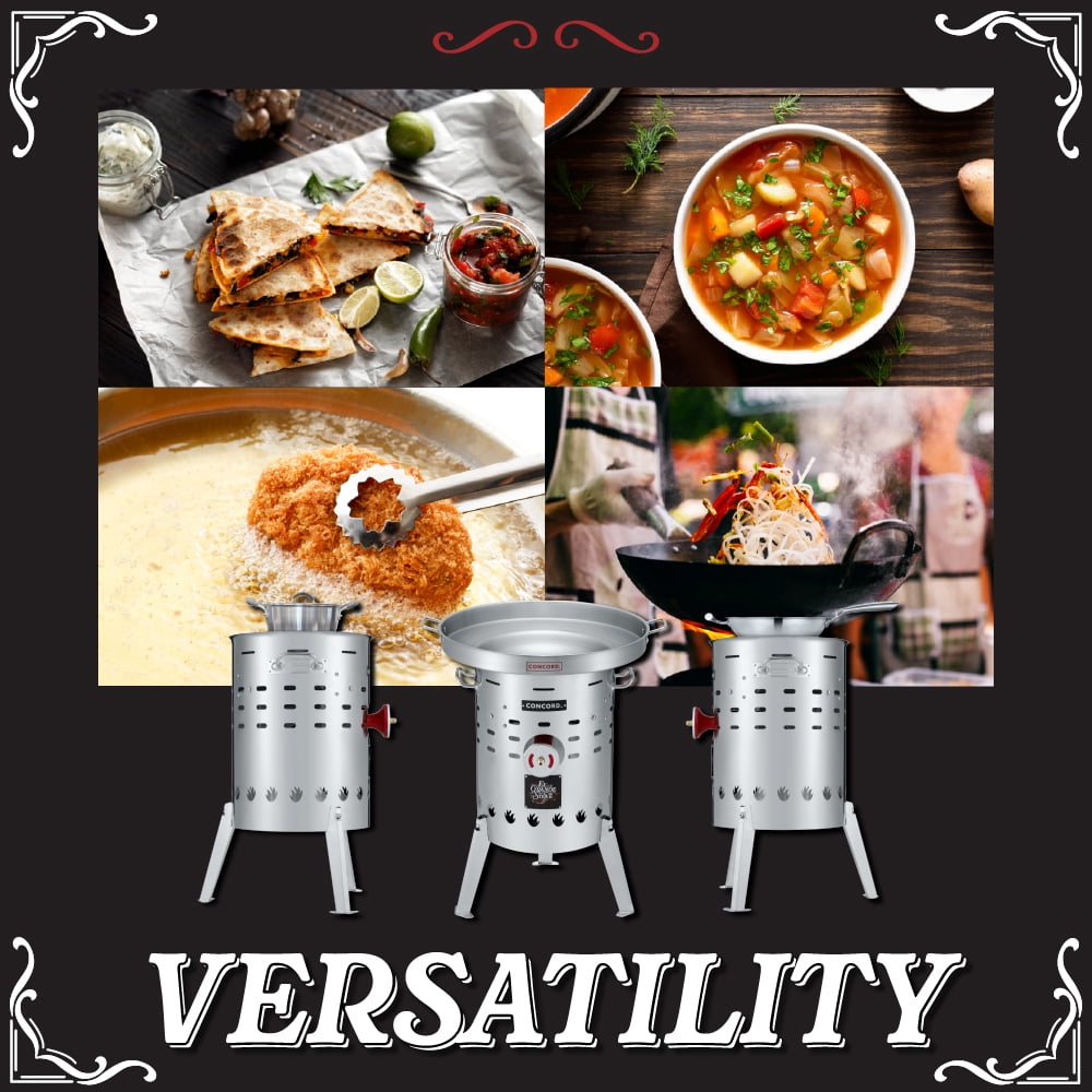 CONCORD Stainless Steel El Grande Comal Stove (El Grande Stove)