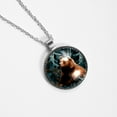 thumbnail image 4 of Bear Stunning Glass Circular Pendant Necklace - Women's Jewelry, 4 of 5