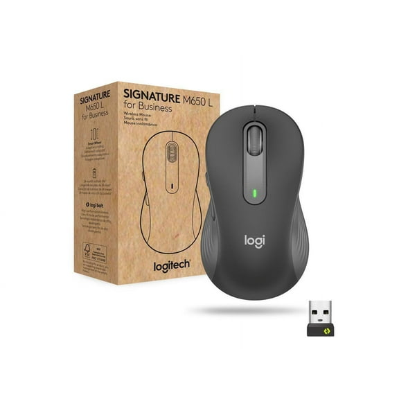 Logitech Signature M650L Mouse, Graphite