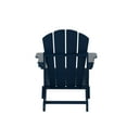 thumbnail image 5 of Westin Outdoor Patio Folding Adirondack Chair HDPE Plastic, Navy Blue, 5 of 10