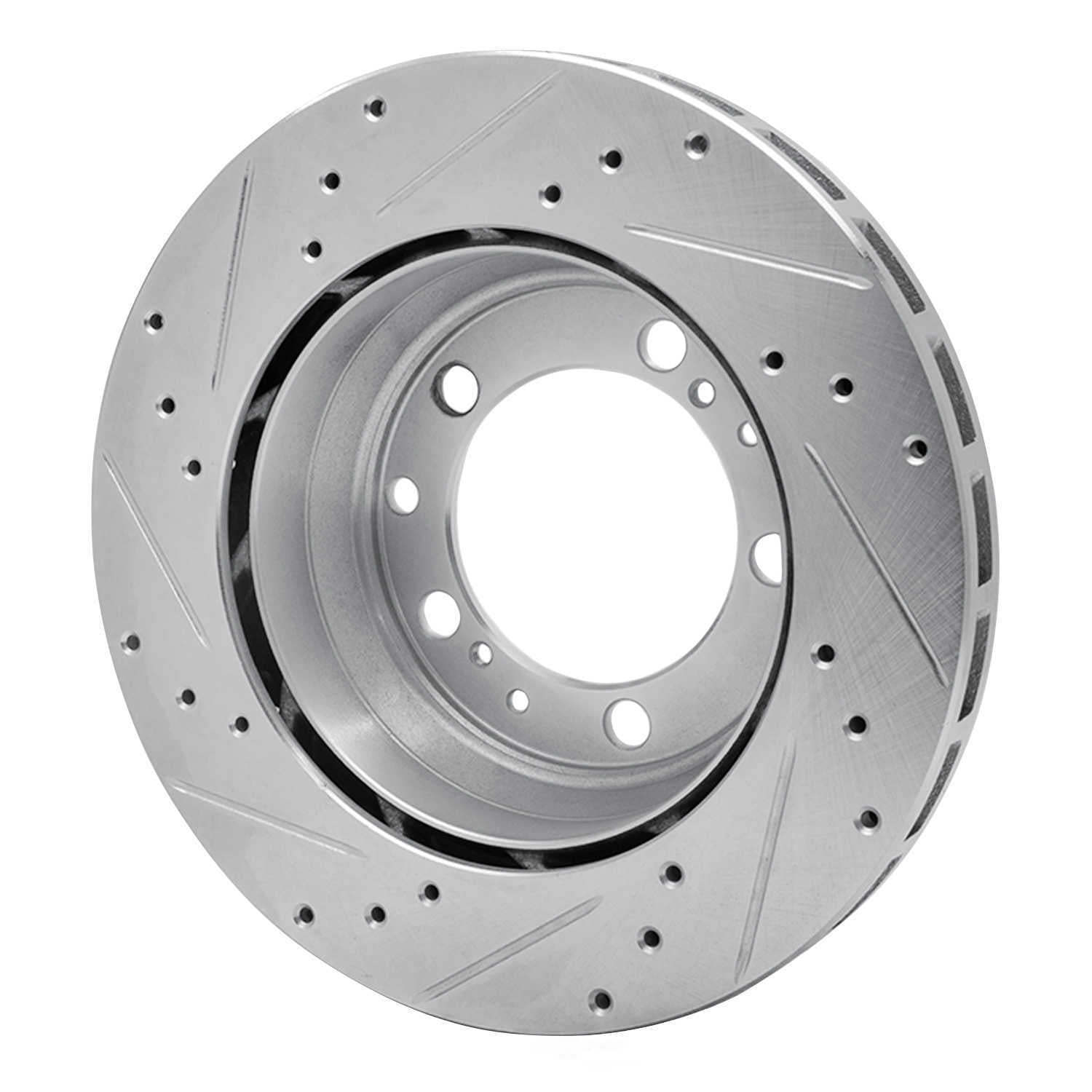 Dynamic Friction Company 631-02030D DFC Brake Rotor - Drilled And Slotted - Silver