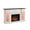 White, variant on SinCiDo Fireplace TV Stand for 60 Inch, Farmhouse LED Entertainment Center w/7 Color for Living Room