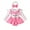 Pink, variant on Elippeo Baby Girls Rompers Dress 3 6 9 12 18 Months Heart Print Fox Embroidered Long Sleeve Skirt Hem Jumpsuits Fall Clothes Bodysuits with Headband
