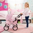 thumbnail image 5 of Bayer Design Doll Pink Trendy Pram W/ Shoulder Bag, Adjustable Handle, Shopping Basket, Easy to Fold, Children Ages 3+, 5 of 5