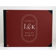 thumbnail image 3 of Darling Souvenir Red Heart & Frame Wedding Guestbook Hardbound Cover Printed Anniversary Wedding Guest Registry-9 x 12 Inches, 3 of 5