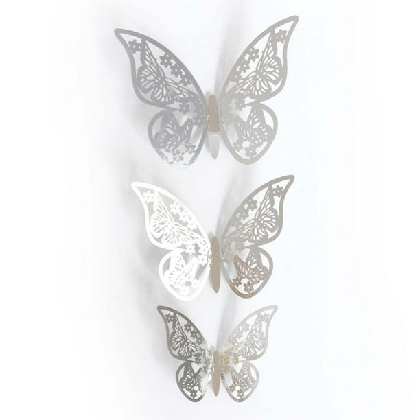 12Pcs 3D Gold Butterfly Wall Decor 3 Sizes Butterfly Decorations
