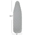 thumbnail image 2 of Household Essentials Deluxe Ironing Board Replacement Pad and Cover, Grey and White Check Pattern, 2 of 5