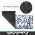 thumbnail image 6 of Blue Floral Leaf Pattern Kitchen Rugs Sets Of 2,Anti Fatigue Kitchen Mat Rugs Non Slip Washable,Decorative Kitchen Floor Mats for Kitchen,Sink,Laundry,17"x30"+17"x47", 6 of 7