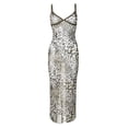 thumbnail image 2 of WBQ Women's Leopard Print Sleeveless Midi Cami Bodycon Dress S-L Size, 2 of 9