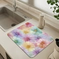 thumbnail image 6 of Dish Drying Mat Absorbent Dish Drainer Kitchen Counter 19.7x15.7inch Dish Drying Pad for Countertops Sinks Draining Racks Tie-dye Daisies, 6 of 9