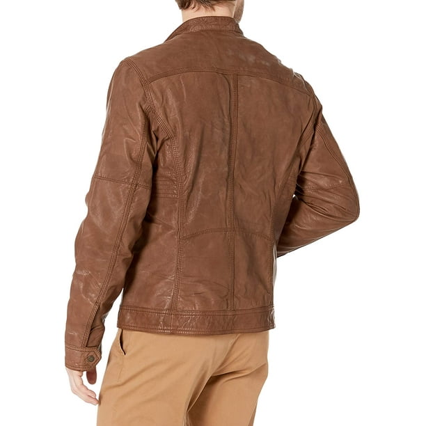 Cole haan top washed leather jacket