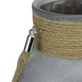 thumbnail image 2 of Northlight 10" Iced Winter Scene Christmas Pillar Candle Holder Lantern with Handle - Silver White, 2 of 5