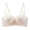 01_White, variant on Womens Supportive Push Up Brassiere Seamless Back Closure Bra Half Coverage Bralettes Lady Workout Bras Minimizer Bra