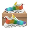 thumbnail image 1 of Zapatillas de tenis con estampado de teñido anudado para mujer, calzado ligero con cordones para correr, para otoño e invierno, para el trabajo y el hospital, 1 of 6