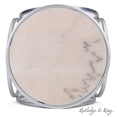 thumbnail image 4 of Rutledge & King Britton Round End Table - Marble/Silver (2 Pack), 4 of 5