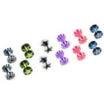 thumbnail image 4 of 6 Pairs Acrylic Ear Screw Fit Gauges Tunnels Earrings 3mm-8mm 4mm, 4 of 6
