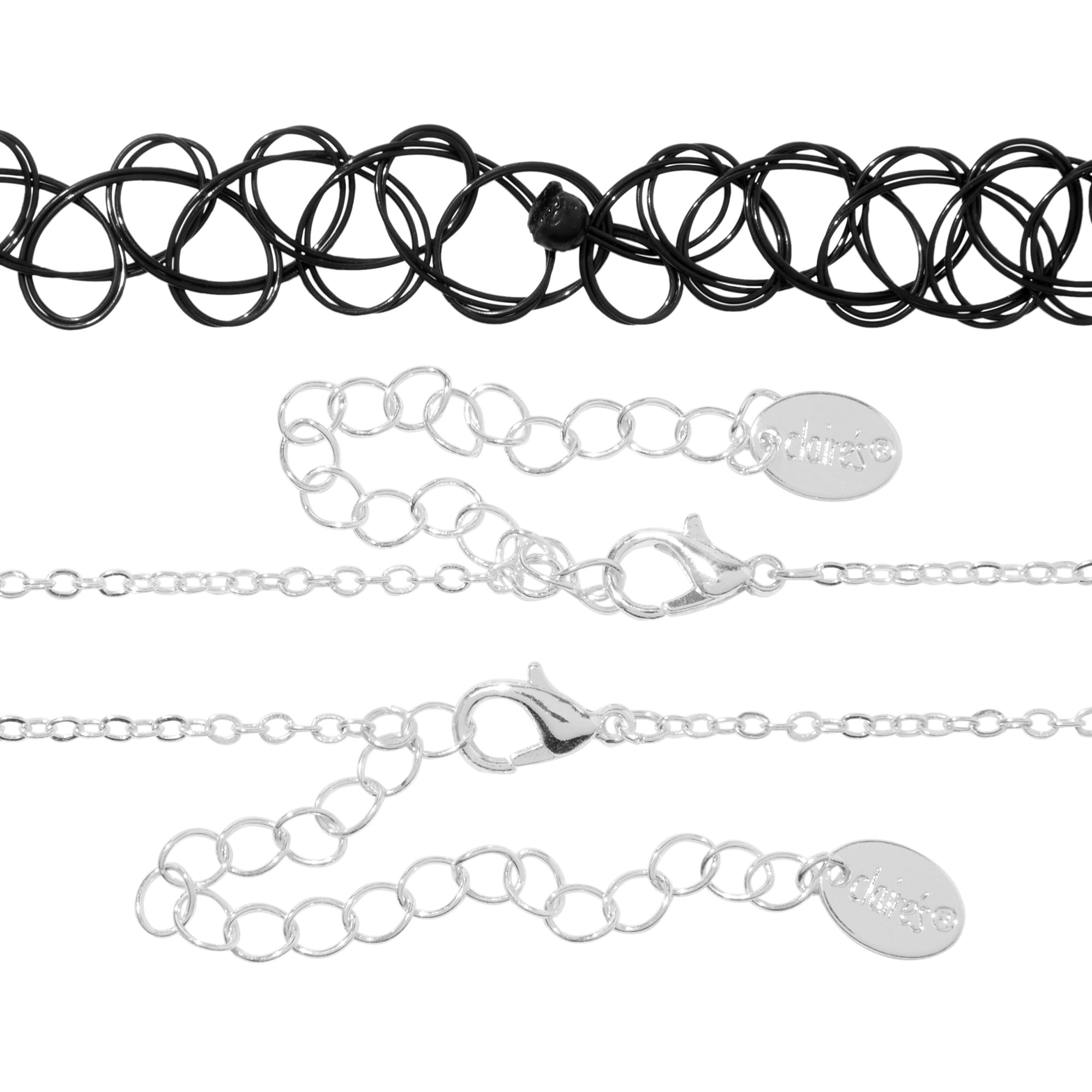 正規品 andmary Claire choker tops Claire's Black Tattoo and Daisy Choker Necklaces, 3-Pack - Walmart.com
