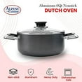 thumbnail image 5 of Alpine Cuisine 6 Quart Non-stick Stock Pot with Tempered Glass Lid and Carrying Handles, Multi-Purpose Cookware Aluminum Dutch Oven for Braising, Boiling, Stewing, 5 of 8