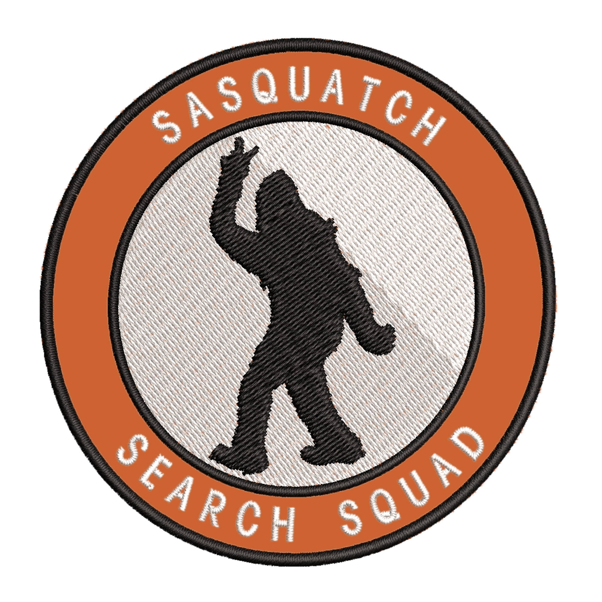 Sasquatch Search Squad 3.5" Iron On Or Sew On Embroidered Fabric Badge