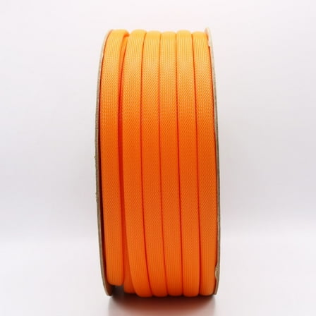 1/4" Expando braided sleeving (100 ft/spool) - Orange