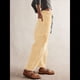 thumbnail image 4 of Jeans para Mujer Y2k con Rayas, Cordón Ajustable, Cintura Alta, Rectos, Pierna , Estilo Boyfriend, Pantalones Vaqueros Mom. Amarillo S, 4 of 8