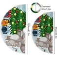 thumbnail image 3 of FMSHPON Christmas Elephant Xmas Christmas Tree Skirt Stand Mat for Holiday Party Decoration Indoor Outdoor 48 inches, 3 of 6
