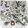 thumbnail image 6 of NICETOWN Blackout Floral Curtains for Kitchen, Watercolor Foliage Light Blocking Curtains Thermal Insulated Energy Efficient Grommet Drapes, Olive Green, 52"x63", 2 Panels, 6 of 6