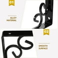 thumbnail image 6 of Koolleo 2 pcs Floating Shelf Brackets Metal Shelf Brackets Right Angle Shelf Support Brackets, 6 of 6