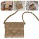 thumbnail image 4 of Bolso Bandolera Con Cadena Entramado Diamantes para Mujer (albaricoque), 4 of 8