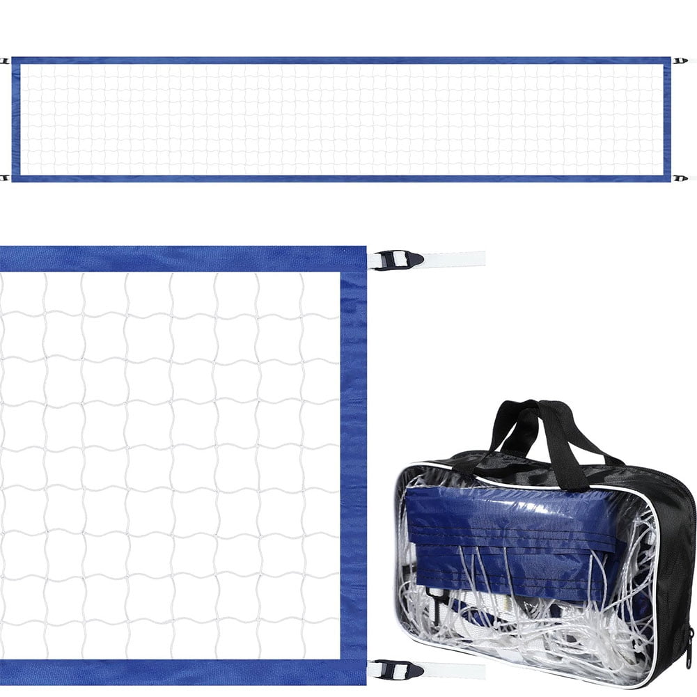 HUISZJ 15ftx3ft Volleyball Net, Folding Training Net Pool with Carrying Bag, Water Volleyball Net for Outdoor Swimming