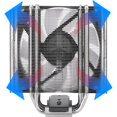 thumbnail image 3 of Thermaltake UX210 ARGB Sync Intel/AMD CPU Cooler, Support MB RGB LED 5V sync, U-Shape Copper Heatpipes, 120mm 10 LED PWM Fan (CL-P079-CA12SW-A), 3 of 7