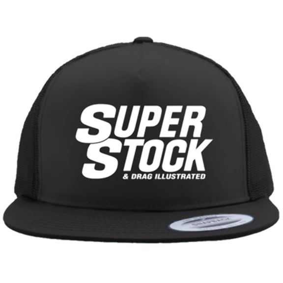 SUPER STOCK Drag Illustrated Magazine(2 Colors) Flat Bill Truckers Hat Drag Racing