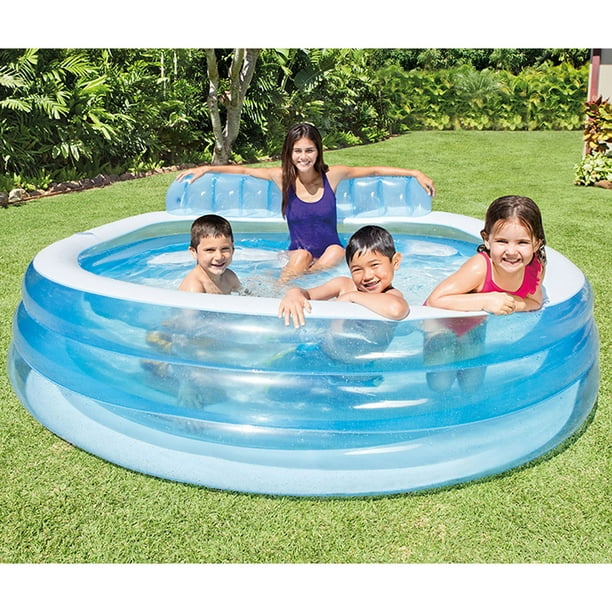 Inflatable pool with seats online