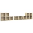 thumbnail image 2 of vidaXL TV Cabinet Set 8 Piece TV HiFi Unit Stereo Stand Chipboard Multi Colors, 2 of 5