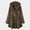 Brown, variant on OKBOP Sweater for Women,Women Printed Button Plush Tops Hooded Loose Cardigan Wool Winter Coat Winter Jacket