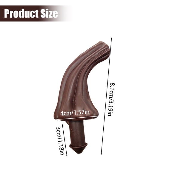 Clearance Under $0.66! 1PC Halloween Pumpkin Stem, Black & Brown Plastic Topper for DIY Pumpkin Decor, Plastic, (One Size, A)
