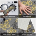 thumbnail image 3 of Rateoe Golden Glitter Butterflies Pattern Flannel Door Mat Indoor Outdoor Entrance, Waterproof All-Weather Doormat,Fade Resistant, Low Profile Entryway Mat 16x24in, 3 of 7