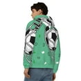 thumbnail image 4 of Kdxio BALL INSIDE THE NET GOAL Print Men Hoodies Casual Hoodies for Men with Zip Pockets Full Zip Long Sleeve Sweatshirt Sports Hooded Jacket-Small, 4 of 5